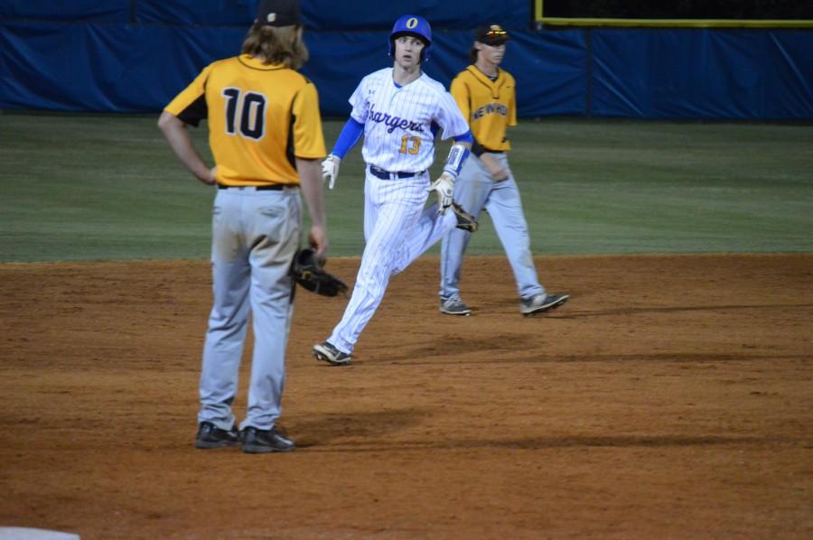 Sophomore Ben Bianco completes his home run trot.