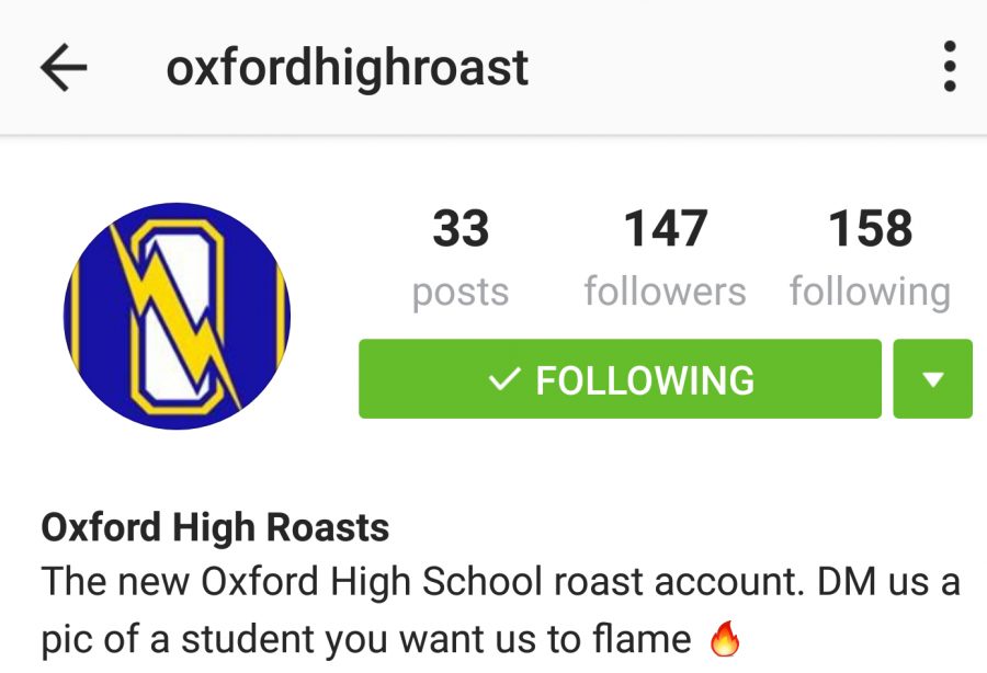 Roasting account deleted, student apprehended