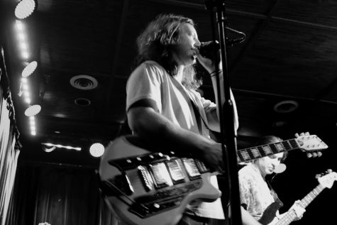 Delta Springs singer Sam Stevens performs at Proud Larry's on Sept. 2.