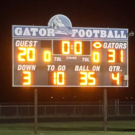 The scoreboard at Lake Cormorant High School hits zero, reflecting the game's outcome.
