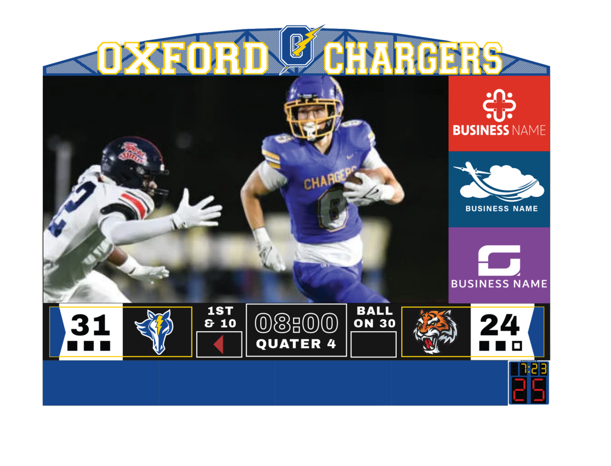 New video boards at Oxford High School facilities bring new opportunities